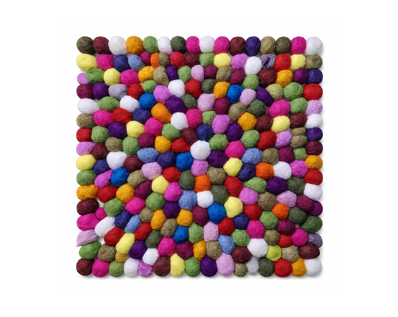 30cm Felt Ball Mat Square