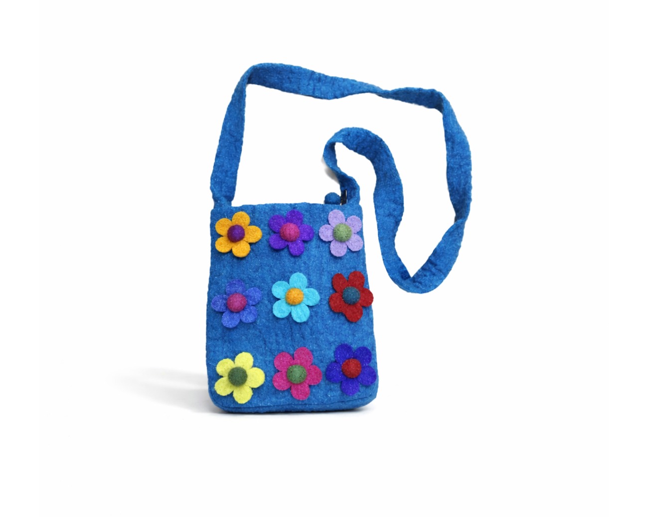 Felt 9 Flower Children Bag