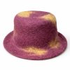 Felt Brown and Yellow Hat