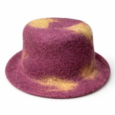 Felt Brown and Yellow Hat