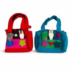 Felt Finger Puppet Bag Round