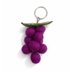 Felt Grape Keychain