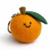 Felt Orange Keychain