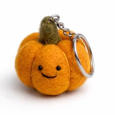 Felt Pumpkin Keychain