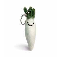 Felt Radish Keychain